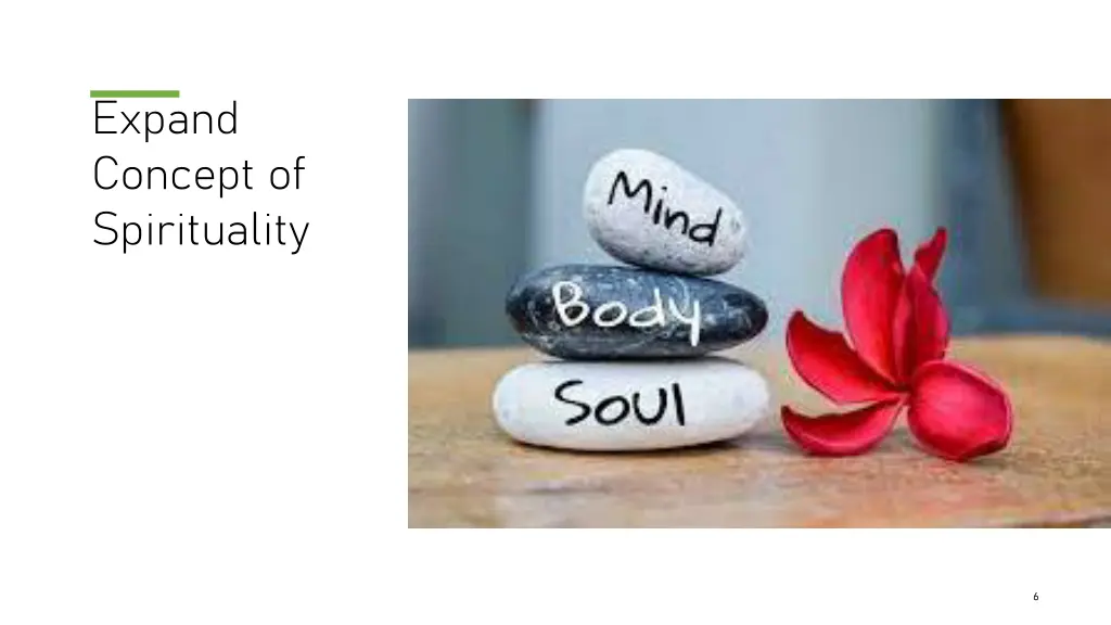 expand concept of spirituality