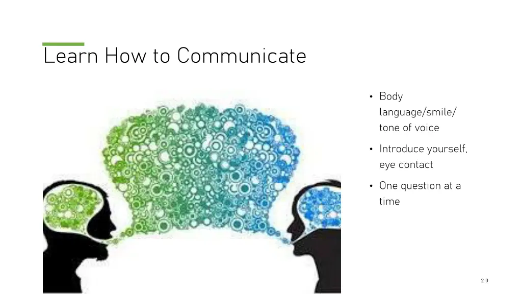 learn how to communicate