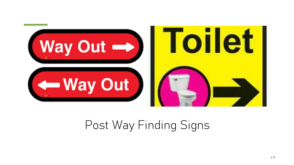 post way finding signs