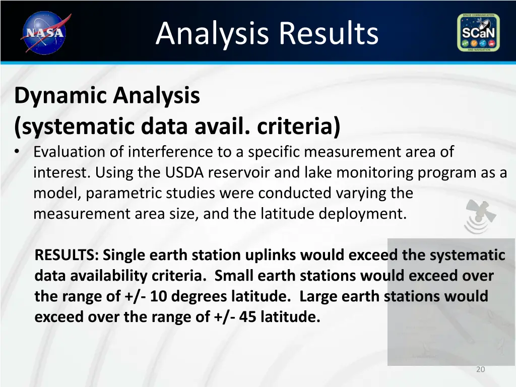 analysis results 1