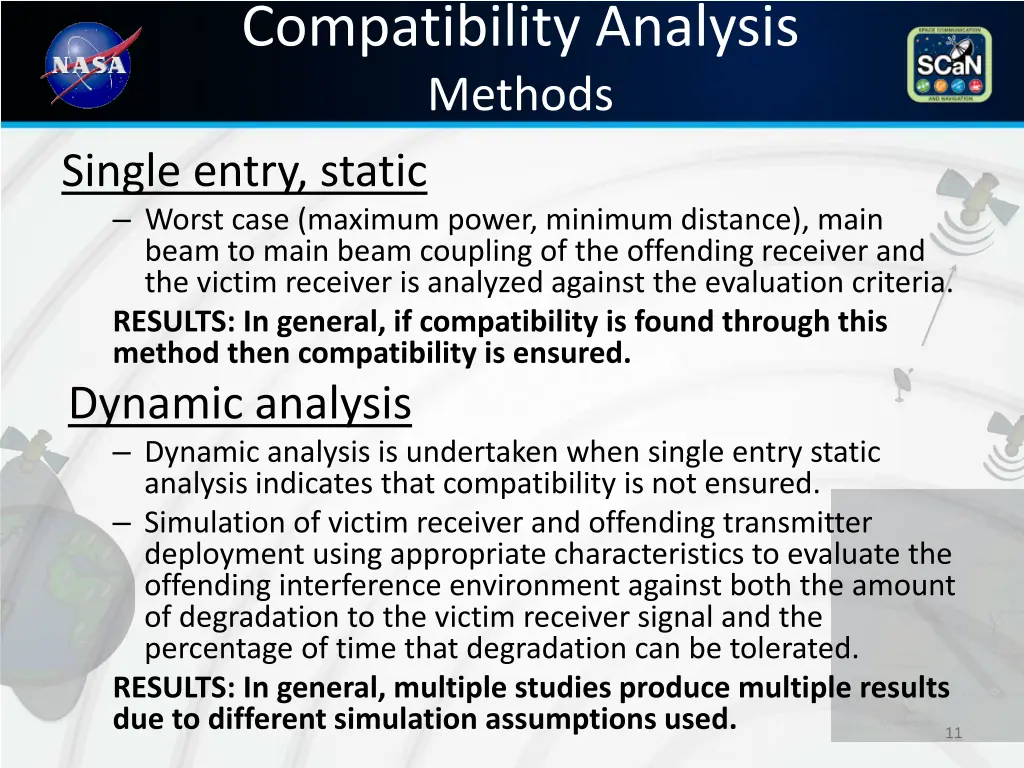 compatibility analysis methods