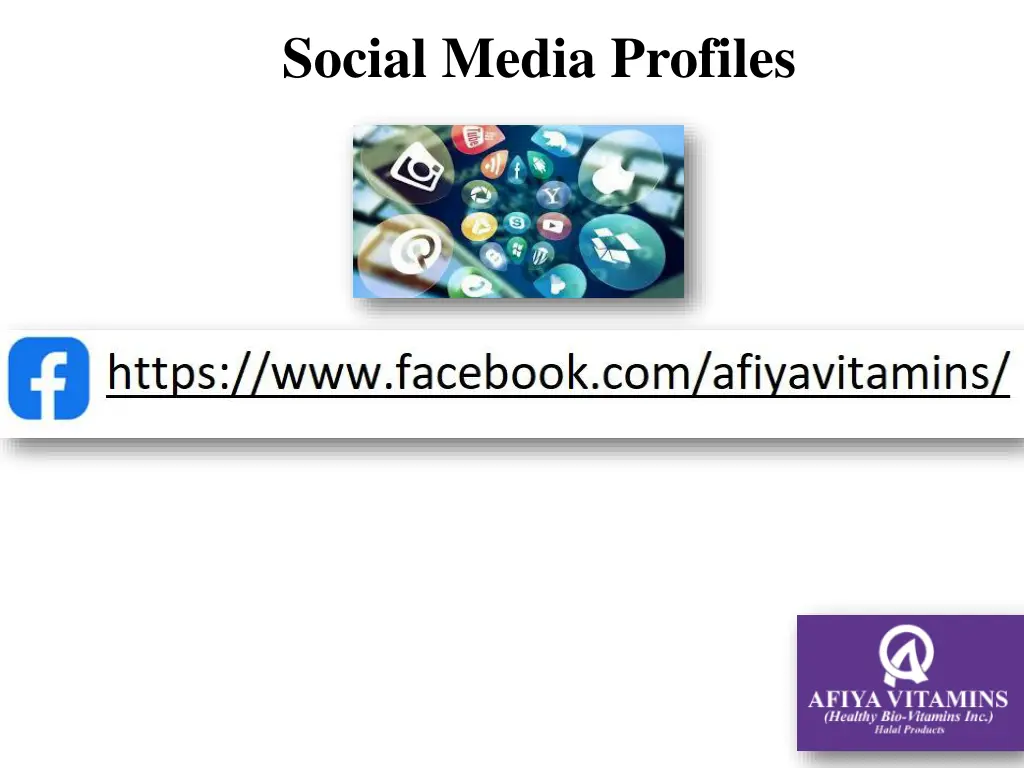 social media profiles