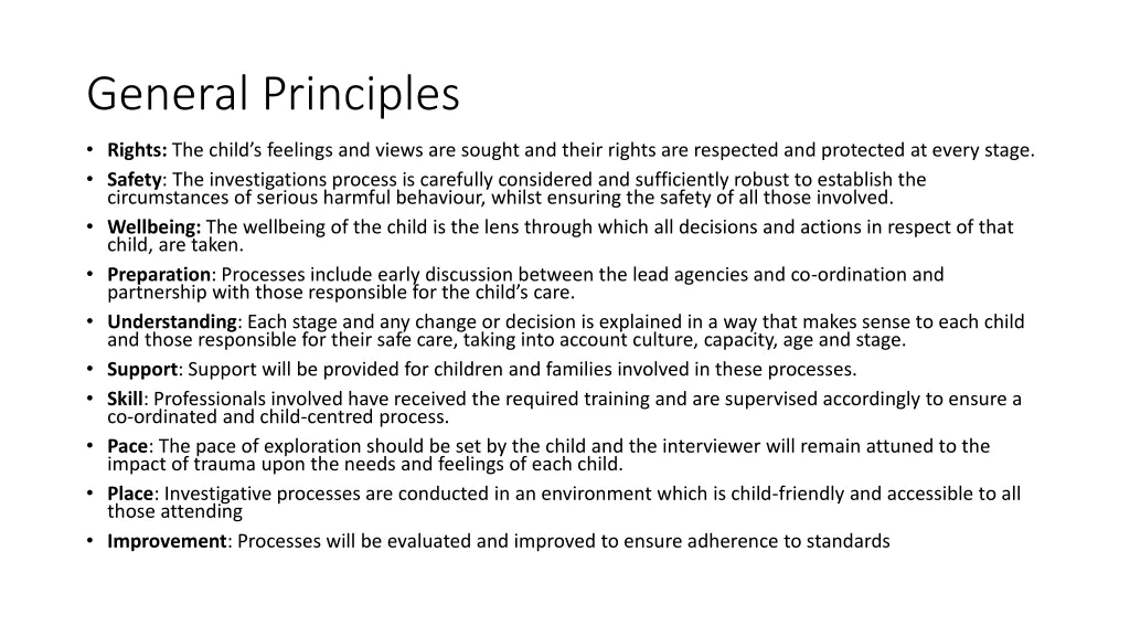 general principles
