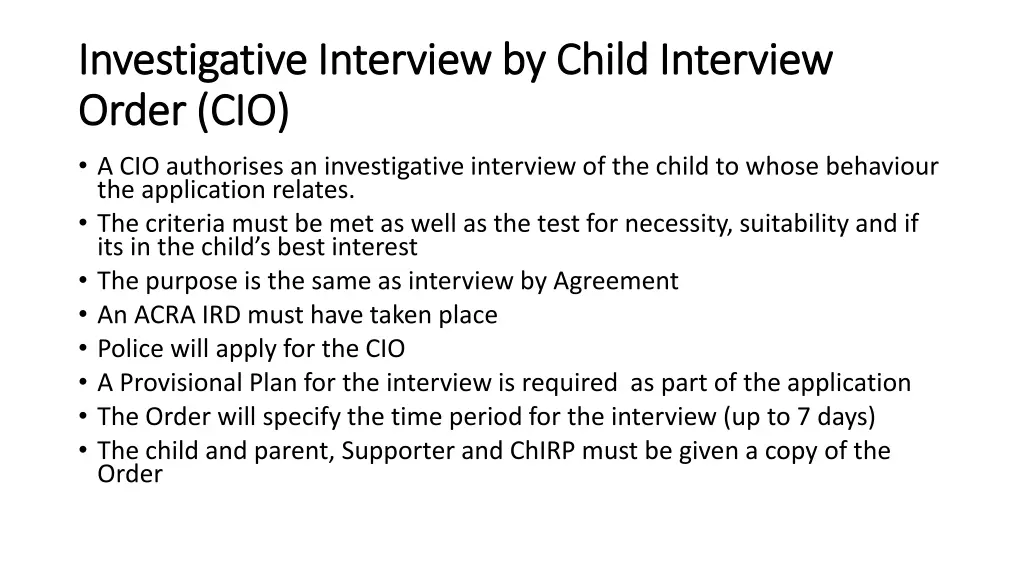 investigative interview by investigative