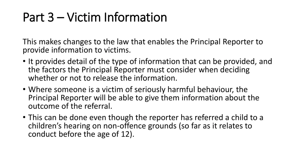 part 3 part 3 victim information victim