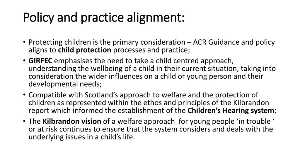 policy and practice alignment policy and practice