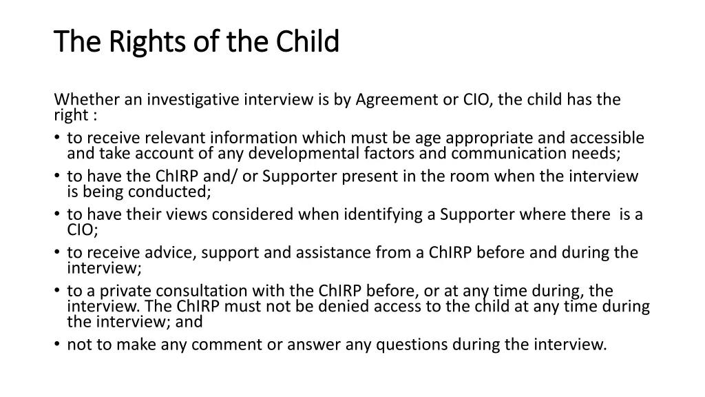 the rights of the child the rights of the child