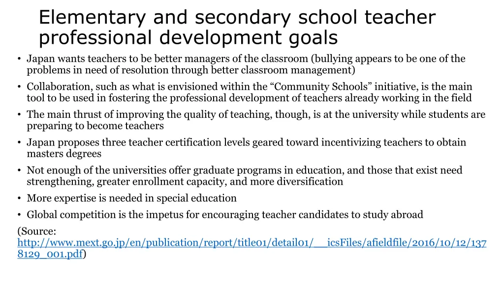 elementary and secondary school teacher