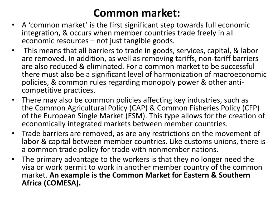 common market
