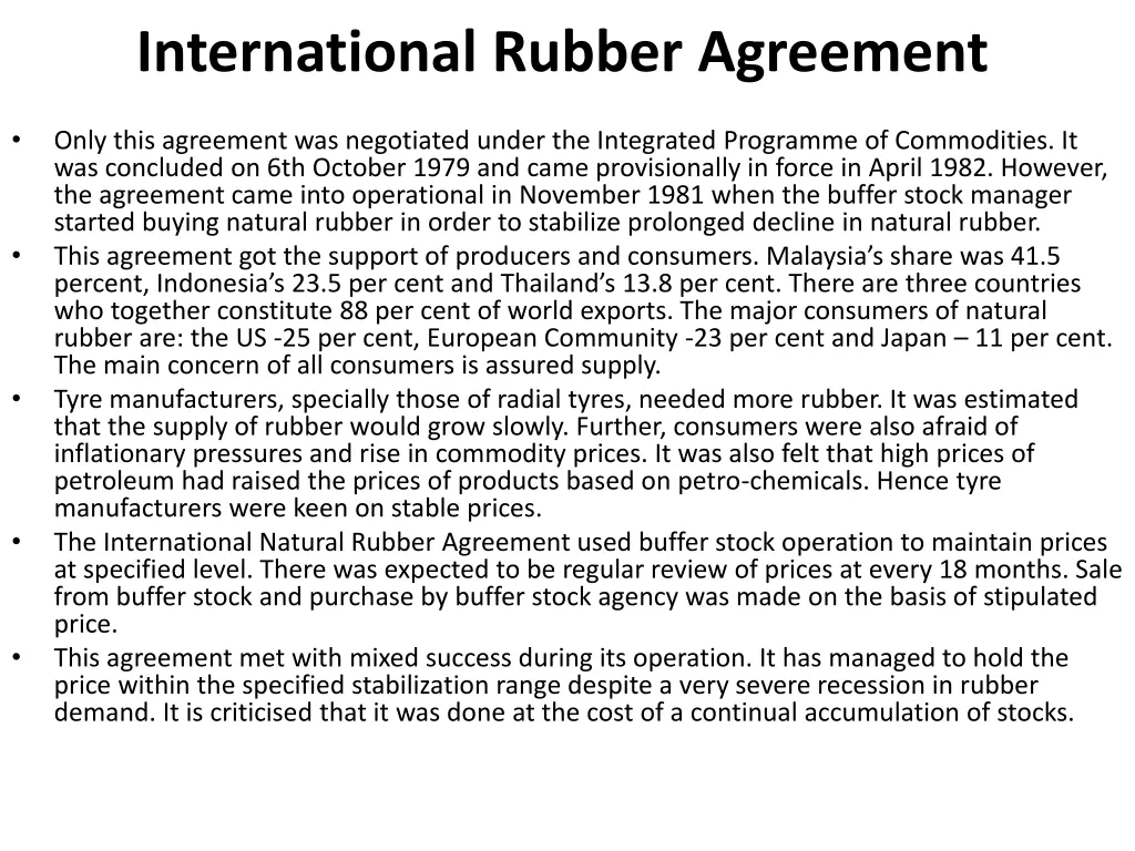 international rubber agreement