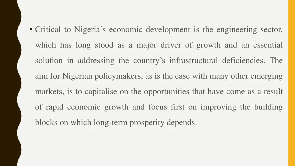critical to nigeria s economic development