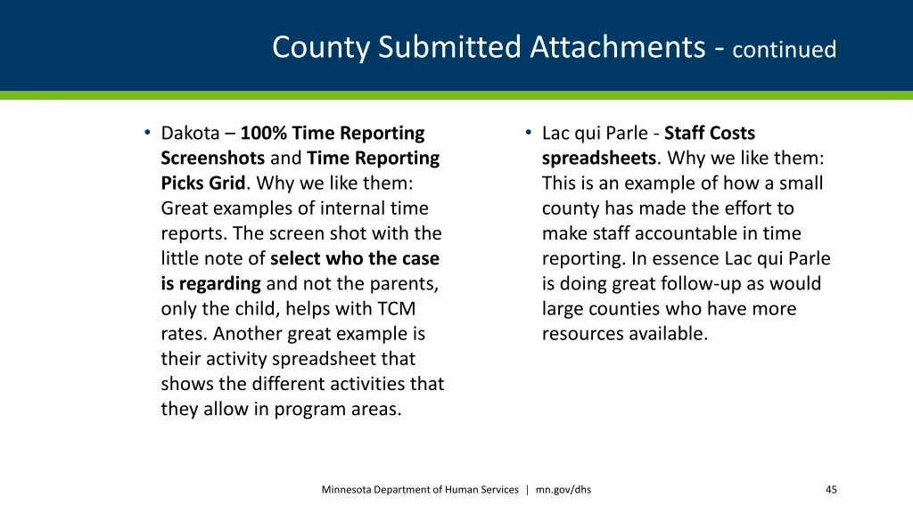 county submitted attachments continued