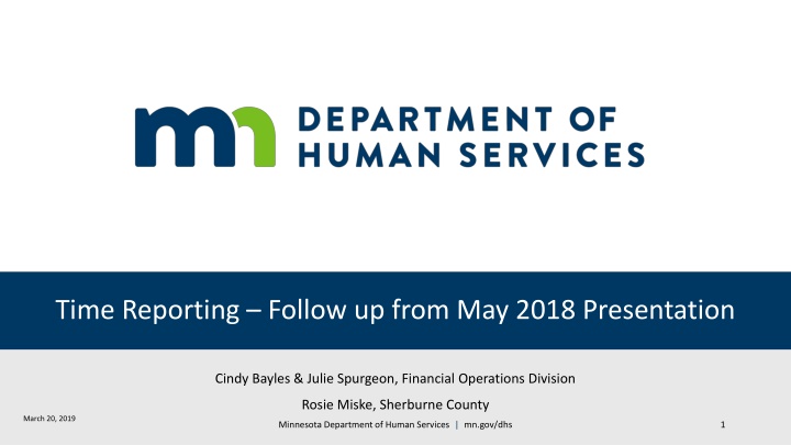 time reporting follow up from may 2018