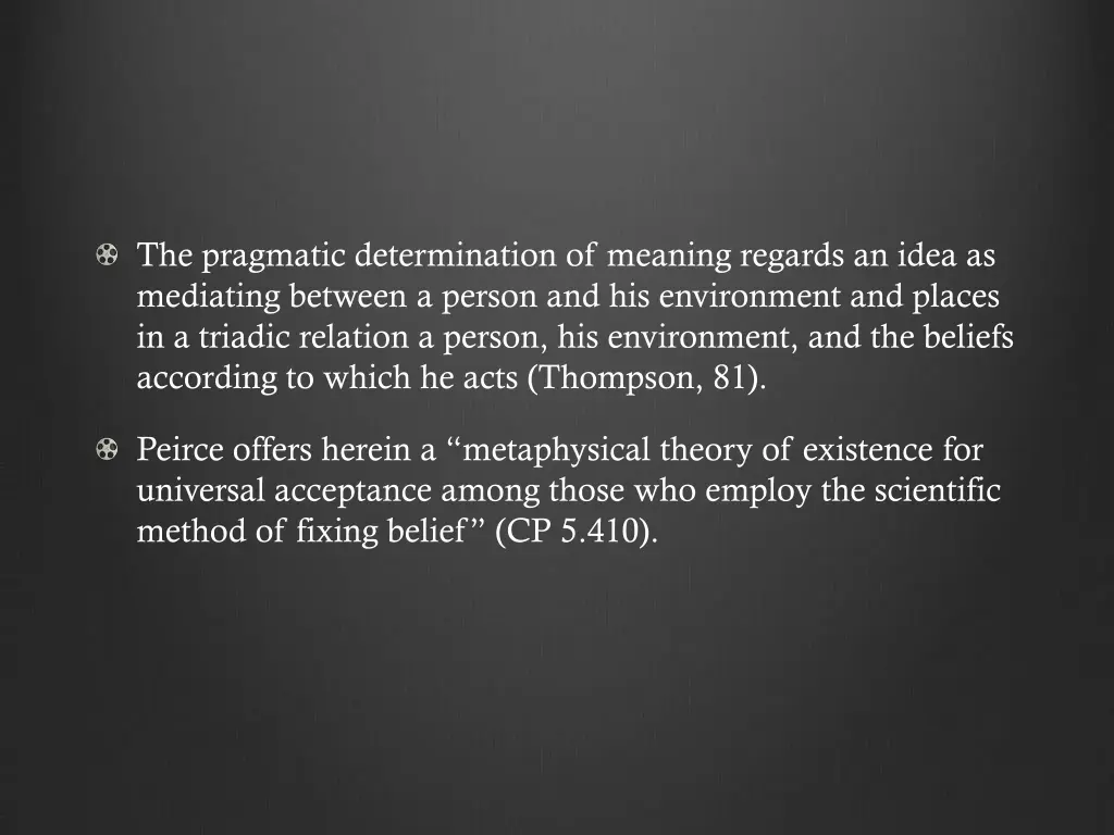 the pragmatic determination of meaning regards