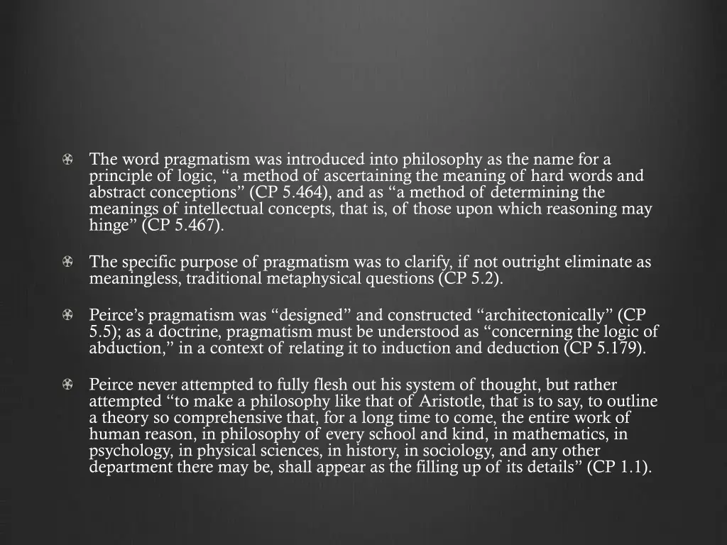 the word pragmatism was introduced into