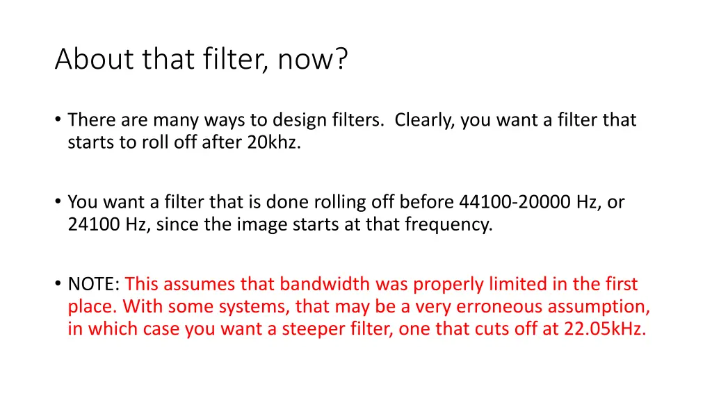 about that filter now