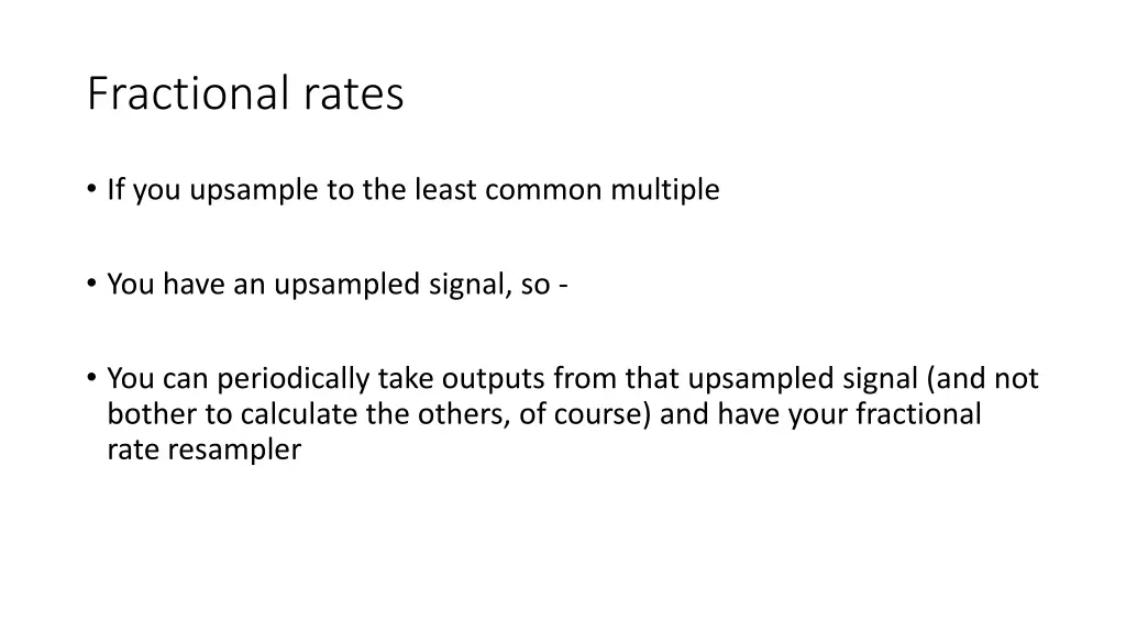 fractional rates
