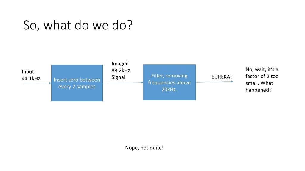 so what do we do