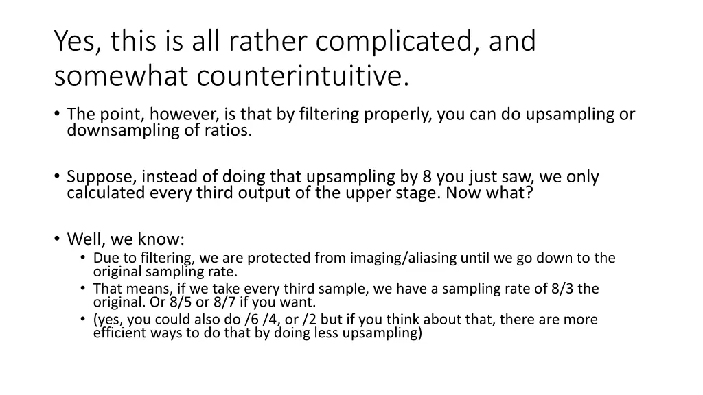 yes this is all rather complicated and somewhat