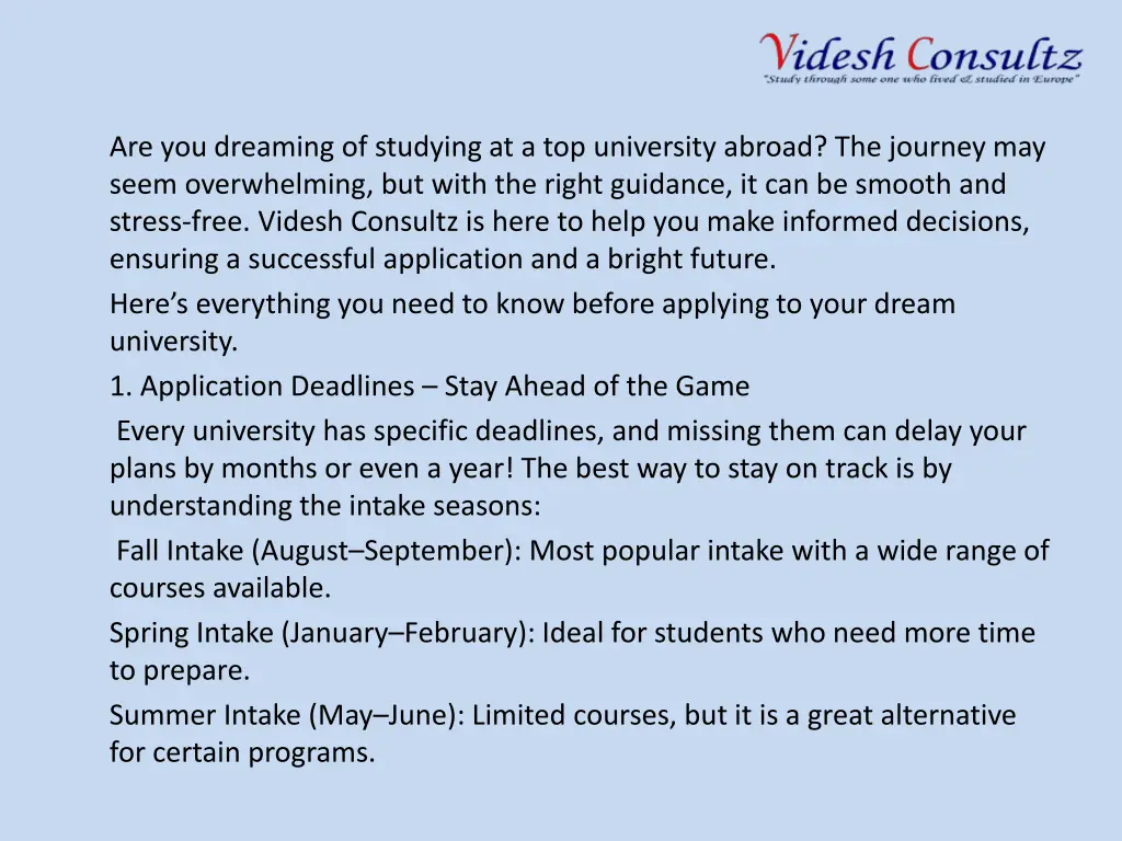 are you dreaming of studying at a top university