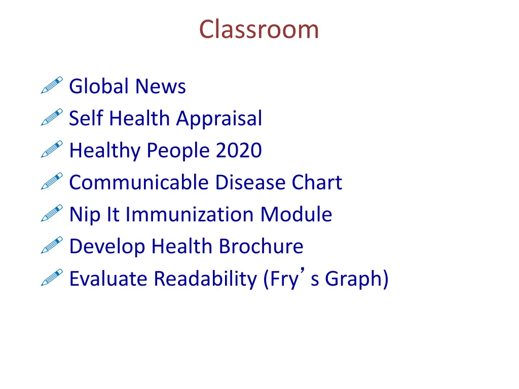 classroom
