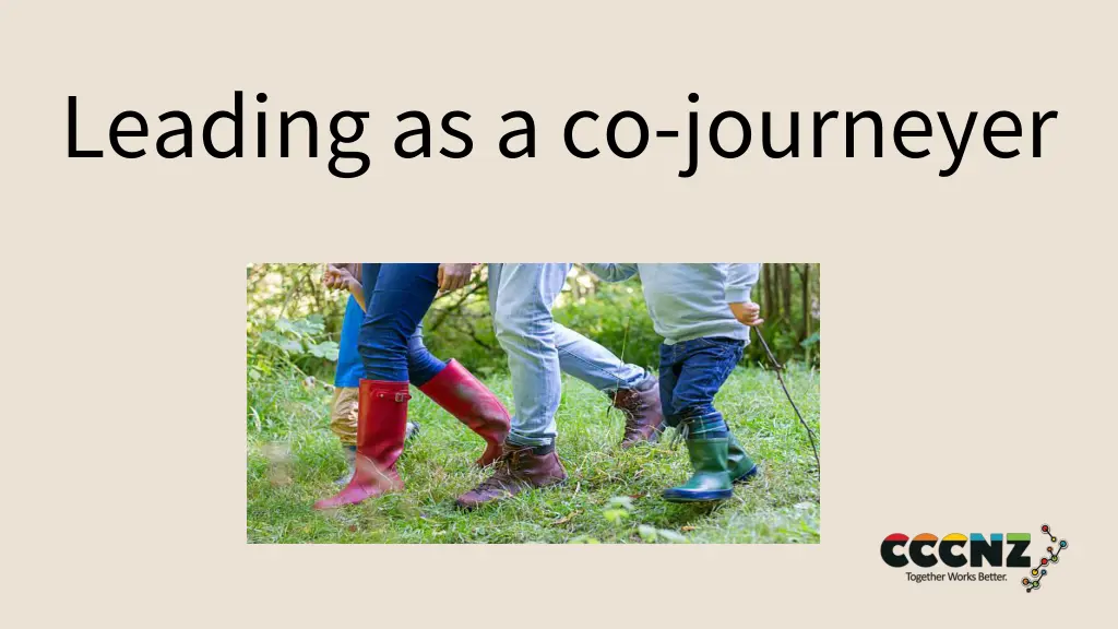 leading as a co journeyer