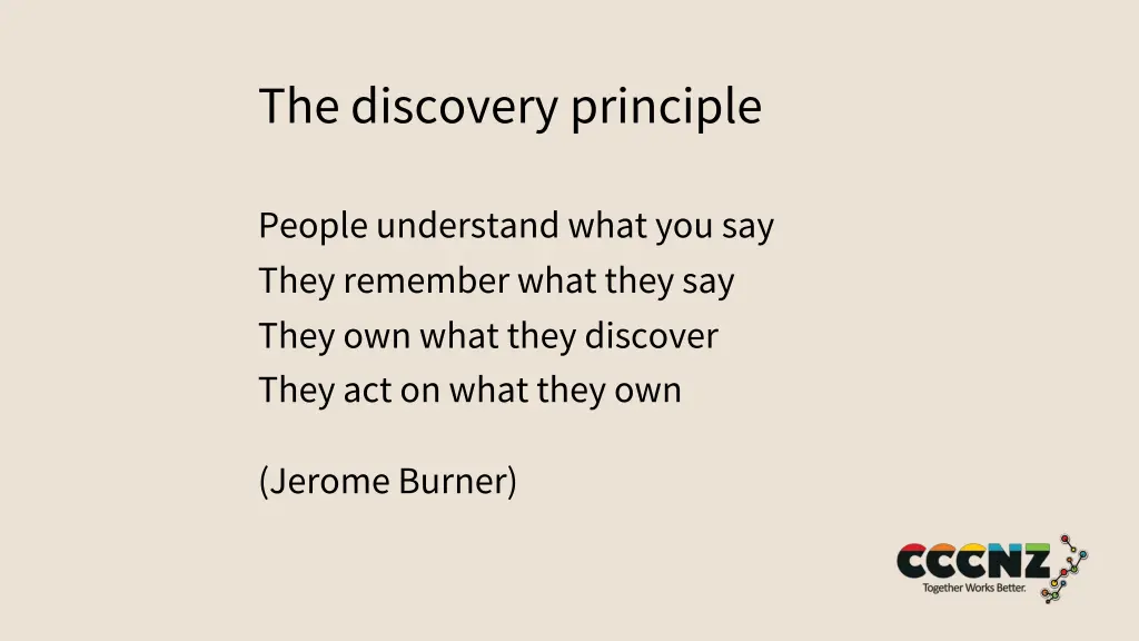 the discovery principle