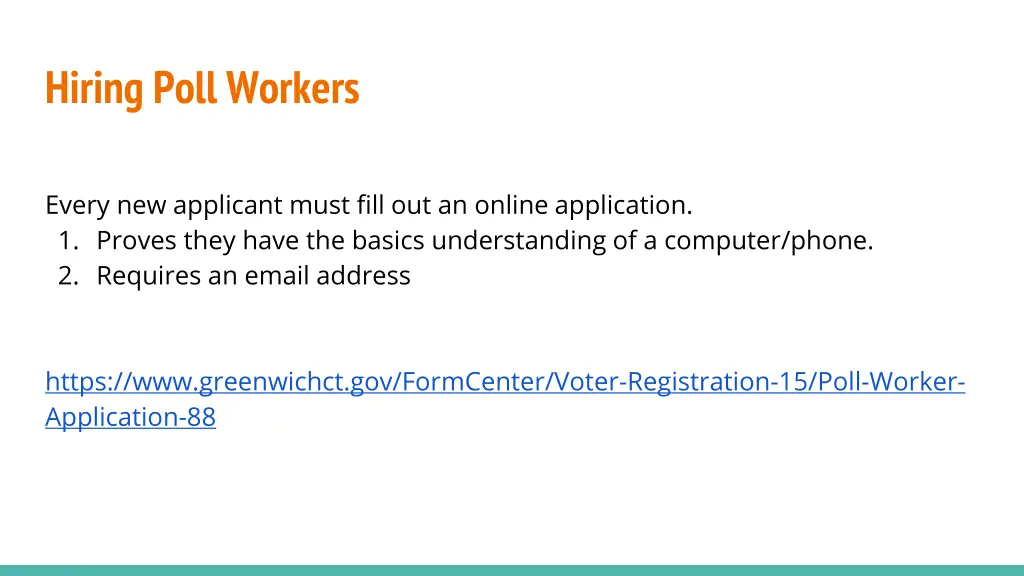 hiring poll workers