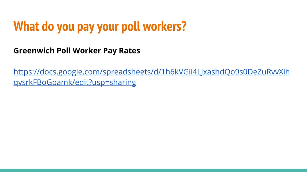 what do you pay your poll workers
