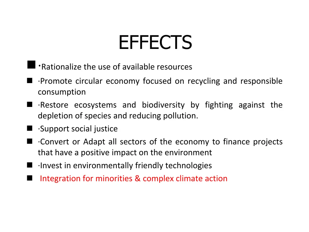 effects