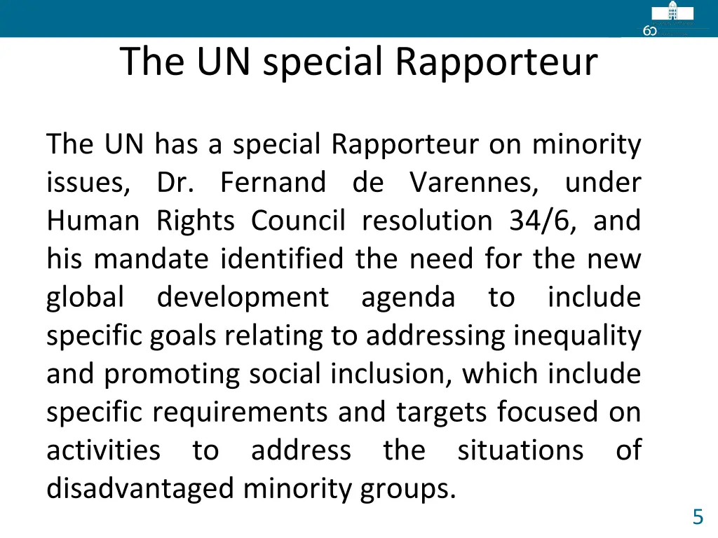 the un special rapporteur