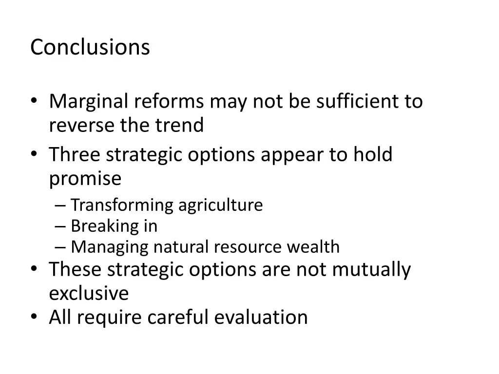 conclusions 1
