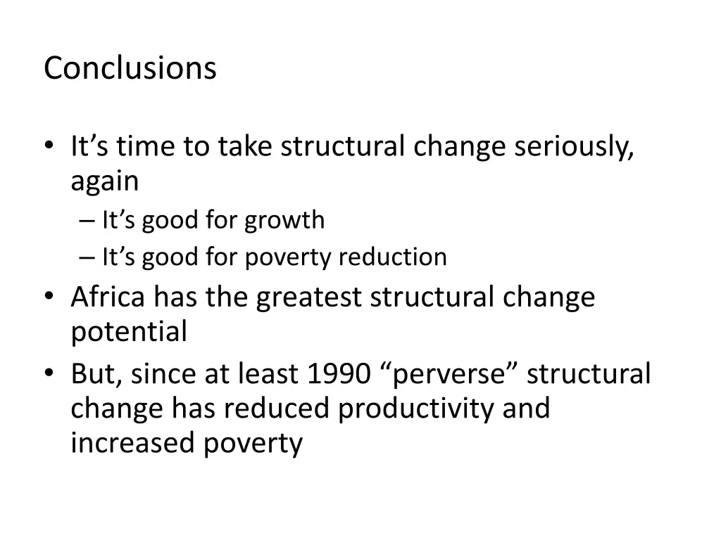 conclusions