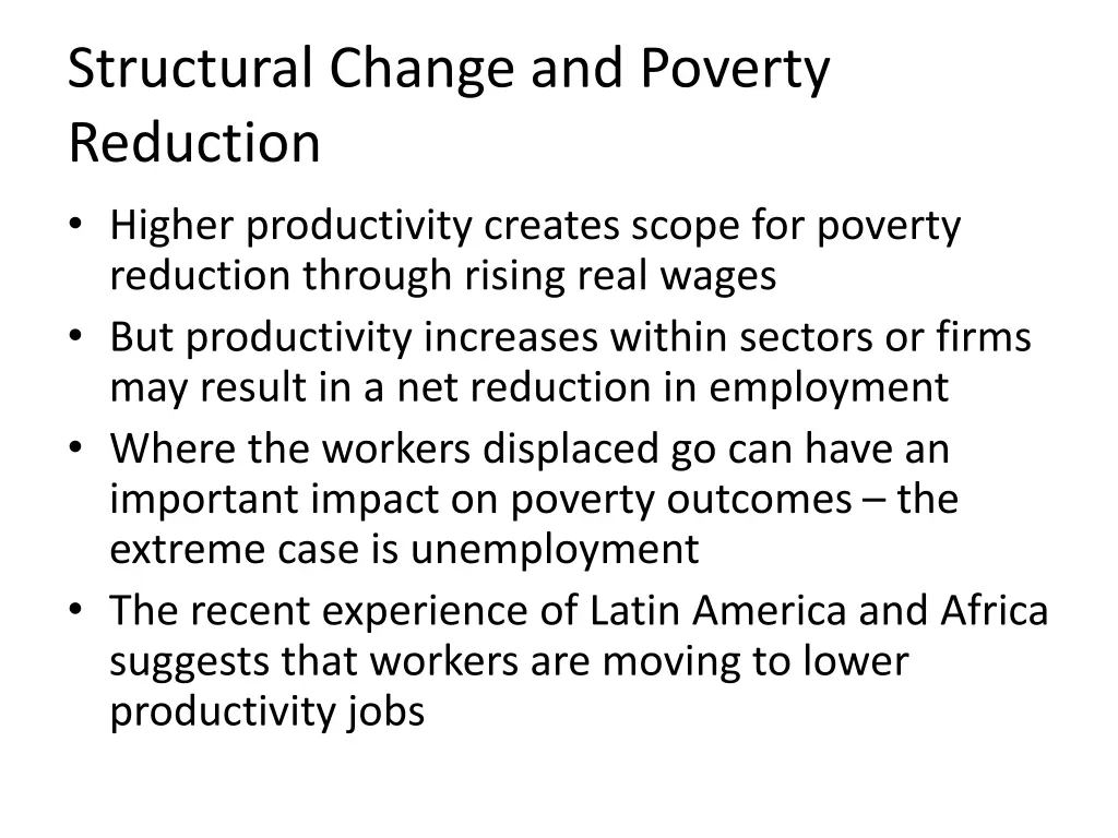 structural change and poverty reduction higher