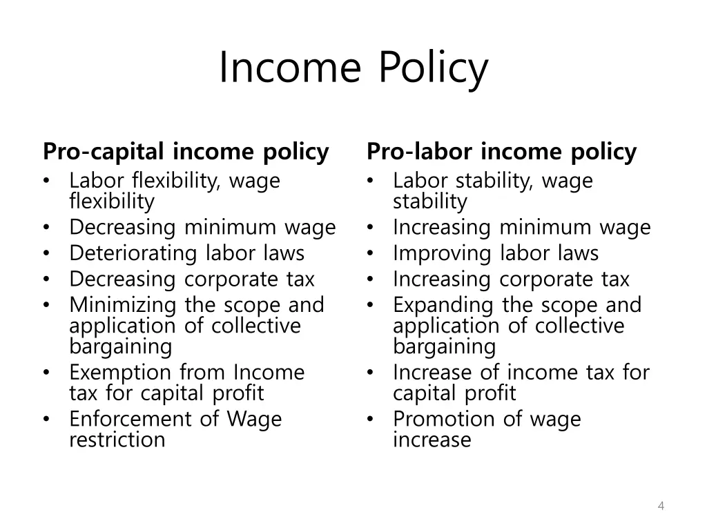income policy 1