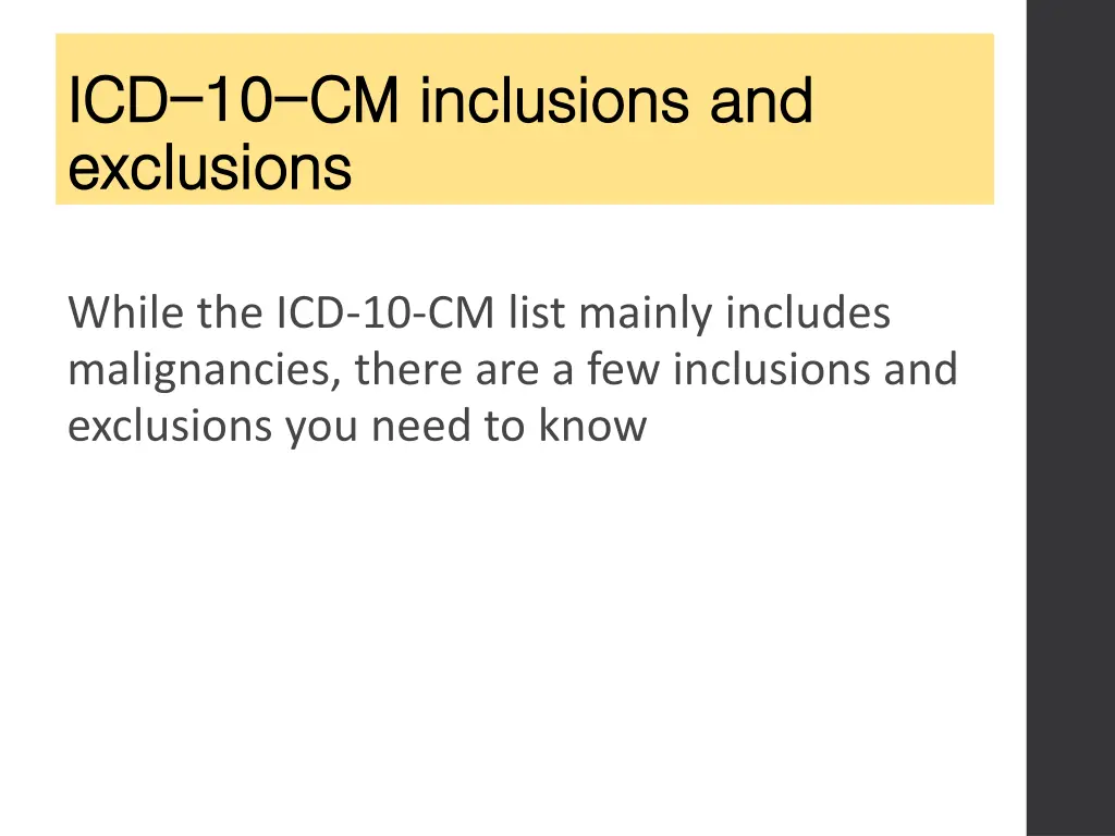 icd icd 10 exclusions exclusions