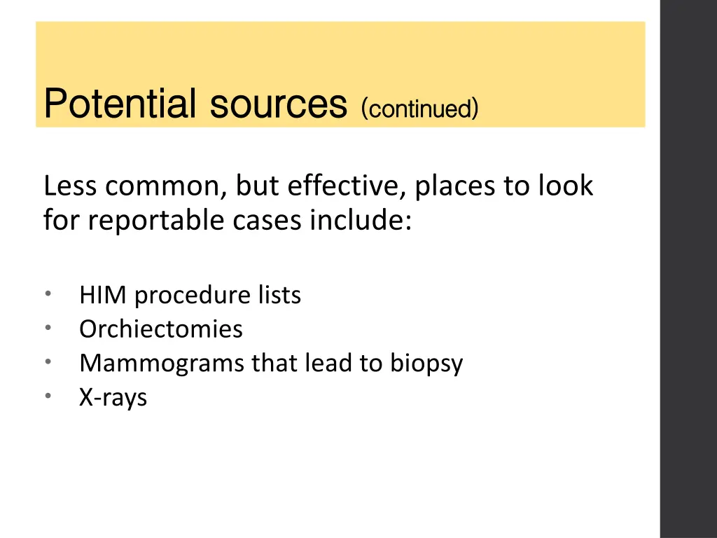 potential sources potential sources continued 1
