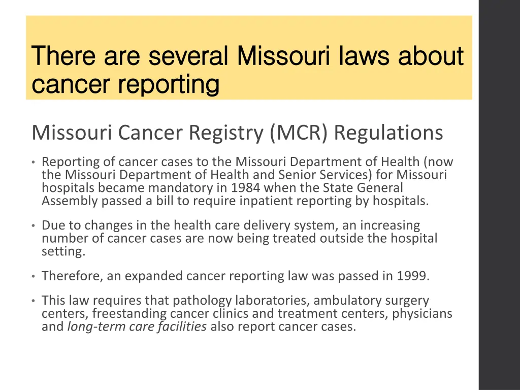 there are several missouri laws about there