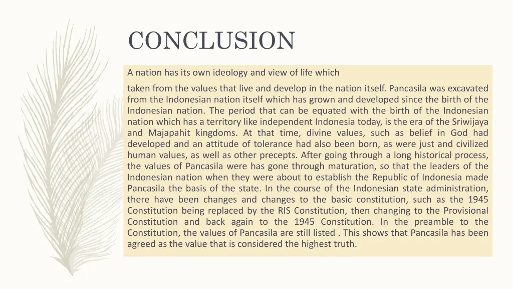 conclusion