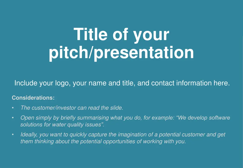 title of your pitch presentation