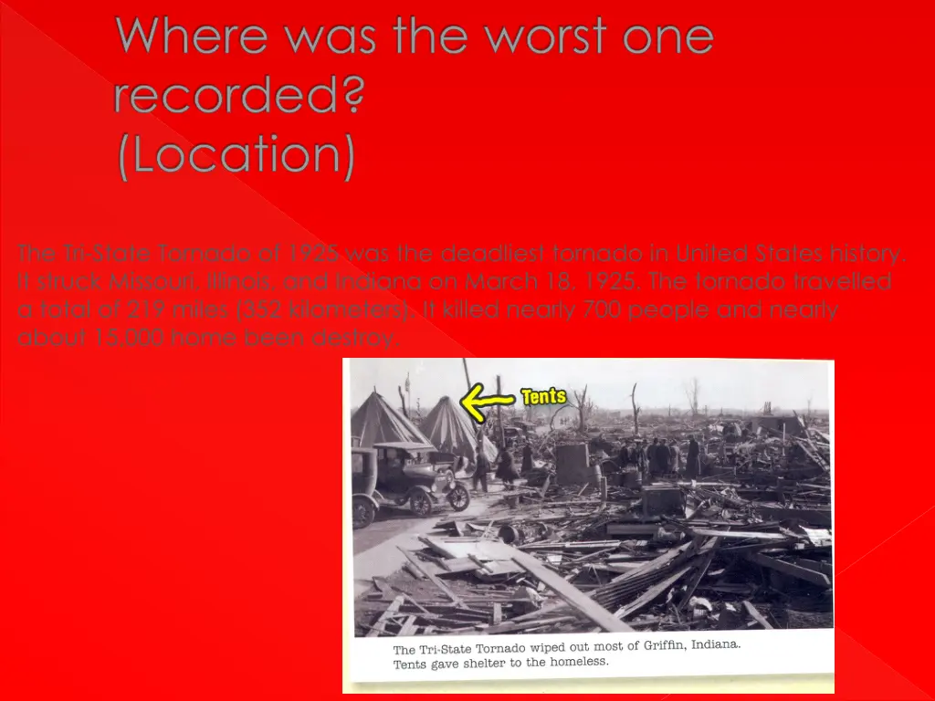 where was the worst one recorded location