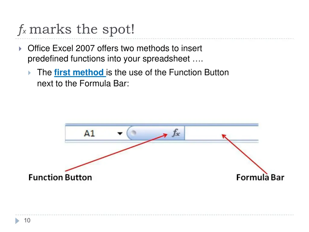 f x marks the spot
