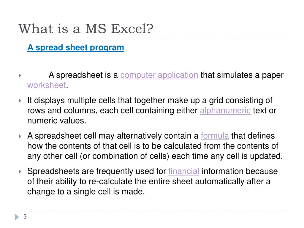 what is a ms excel