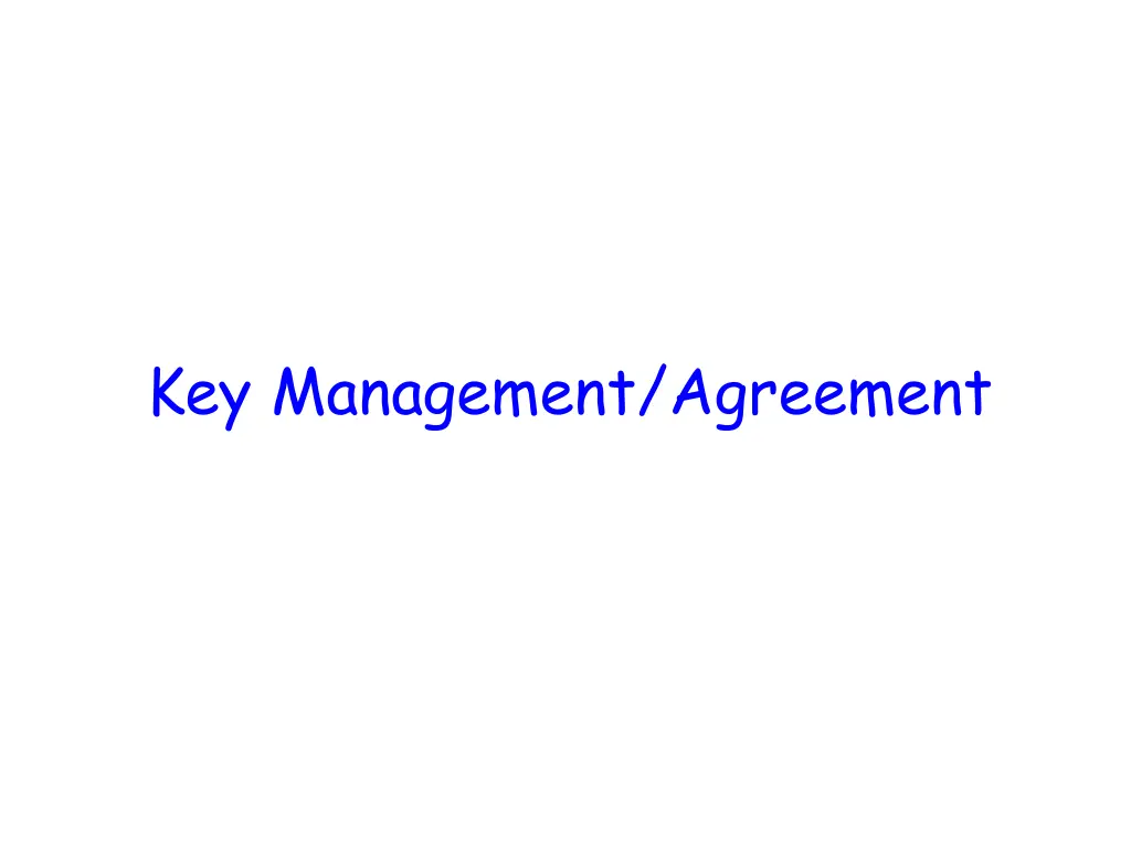 key management agreement