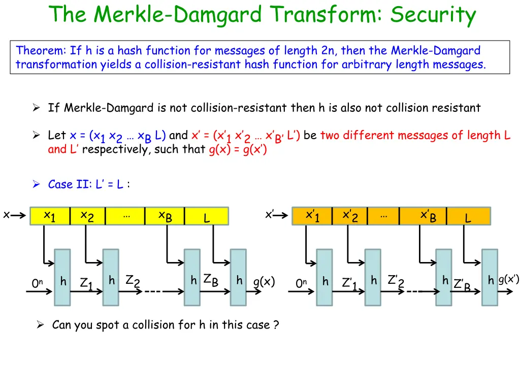 the merkle damgard transform security 2