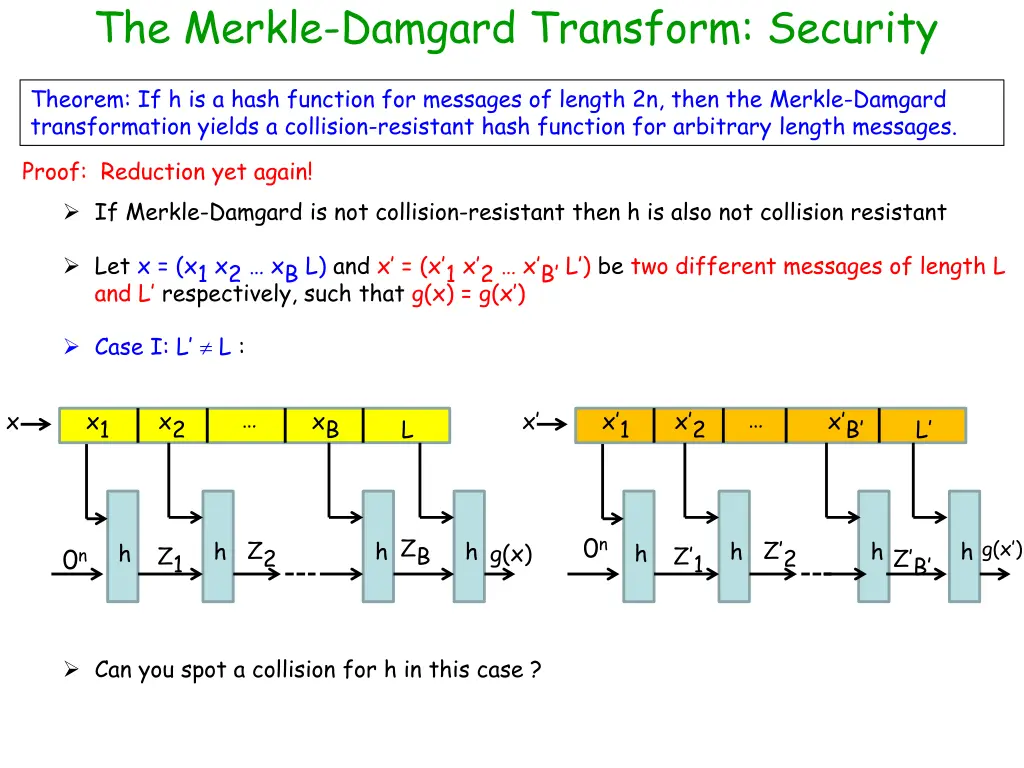 the merkle damgard transform security