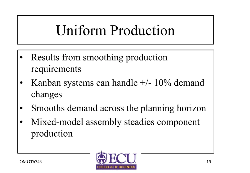 uniform production