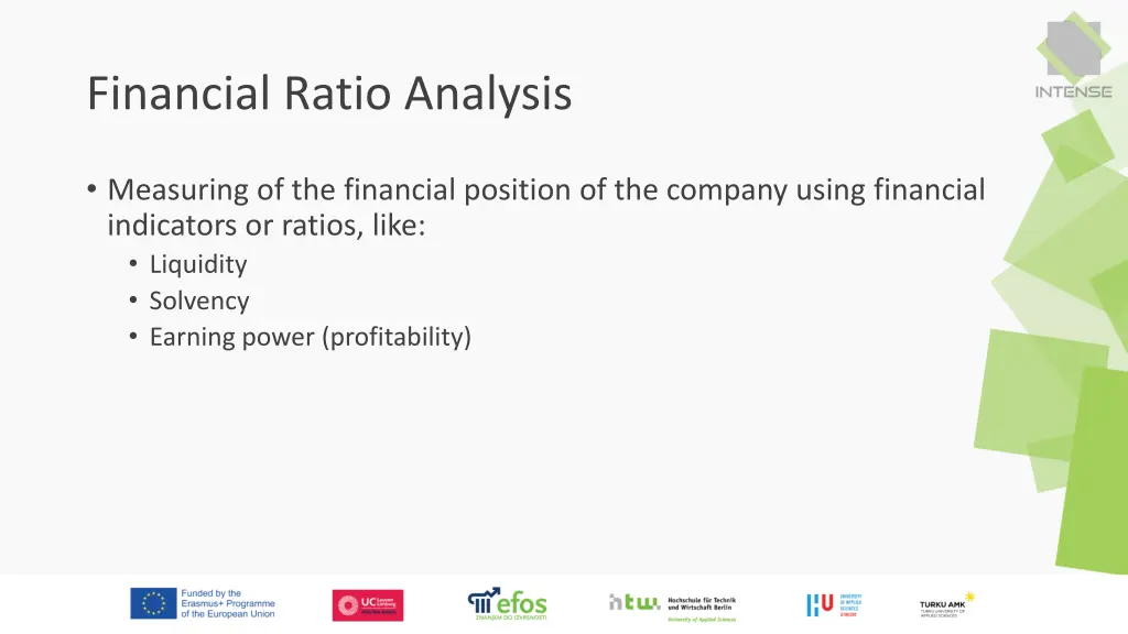financial ratio analysis