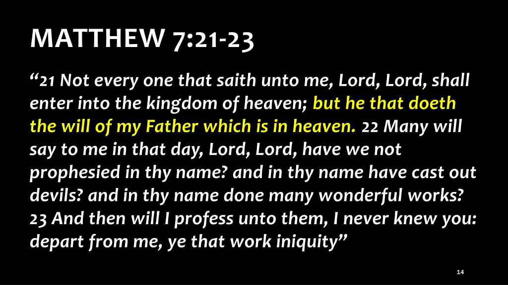 matthew 7 21 23 1