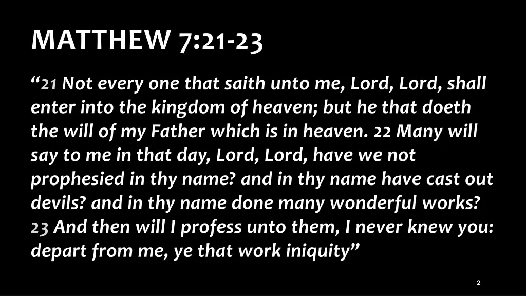 matthew 7 21 23